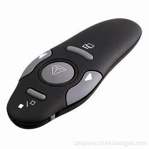 Laser presenter, red laser pointer, power point, black screen and full screen, power on/off
